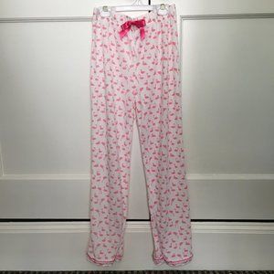 Lands End Girls Lightweight Flamingo Sleep Pants 14